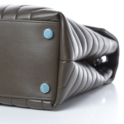 Saint Laurent Calfskin Y Quilted Monogram Large Loulou Chain Satchel Kaki Fonce 11 of 11