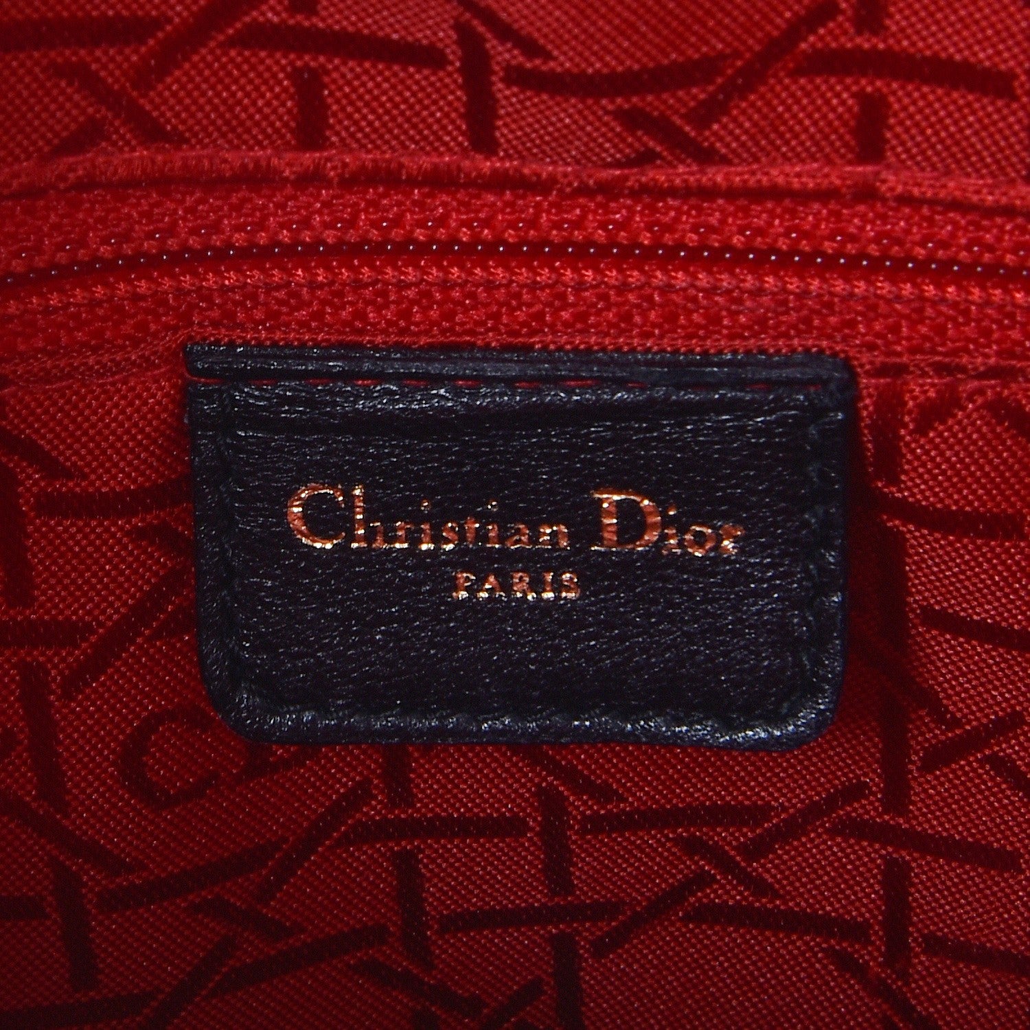 Christian Dior Vintage Lambskin Cannage Large Lady Dior Black 7 of 8