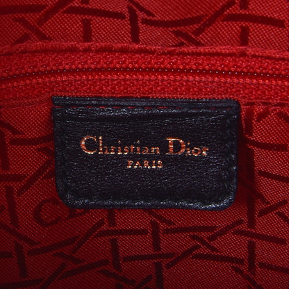 Christian Dior Vintage Lambskin Cannage Large Lady Dior Black 7 of 8