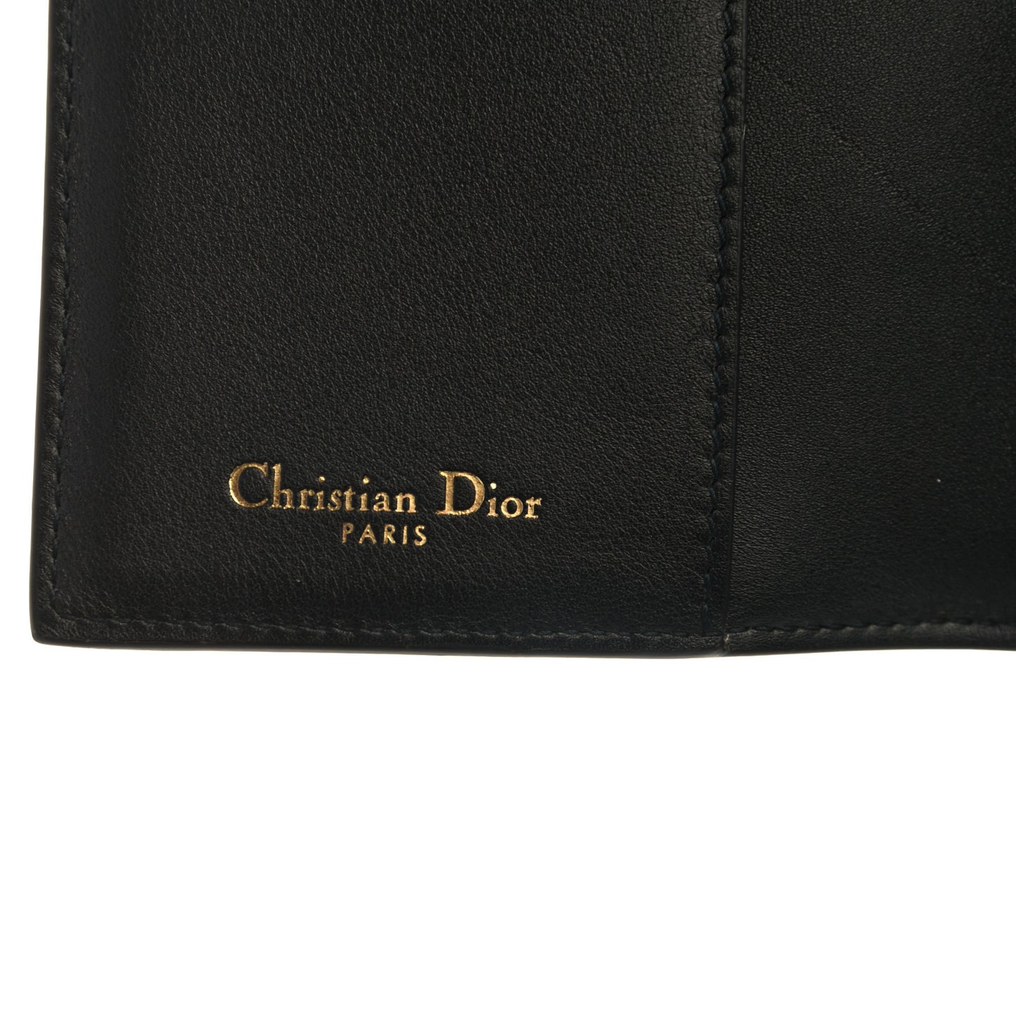 Calfskin Oblique Passport Holder Blue