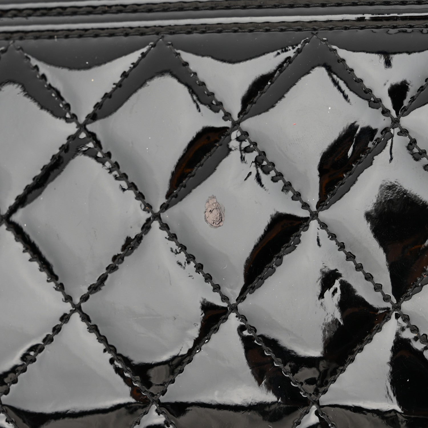 Chanel Patent Calfskin Quilted Boy Yen Wallet Black 9 of 9