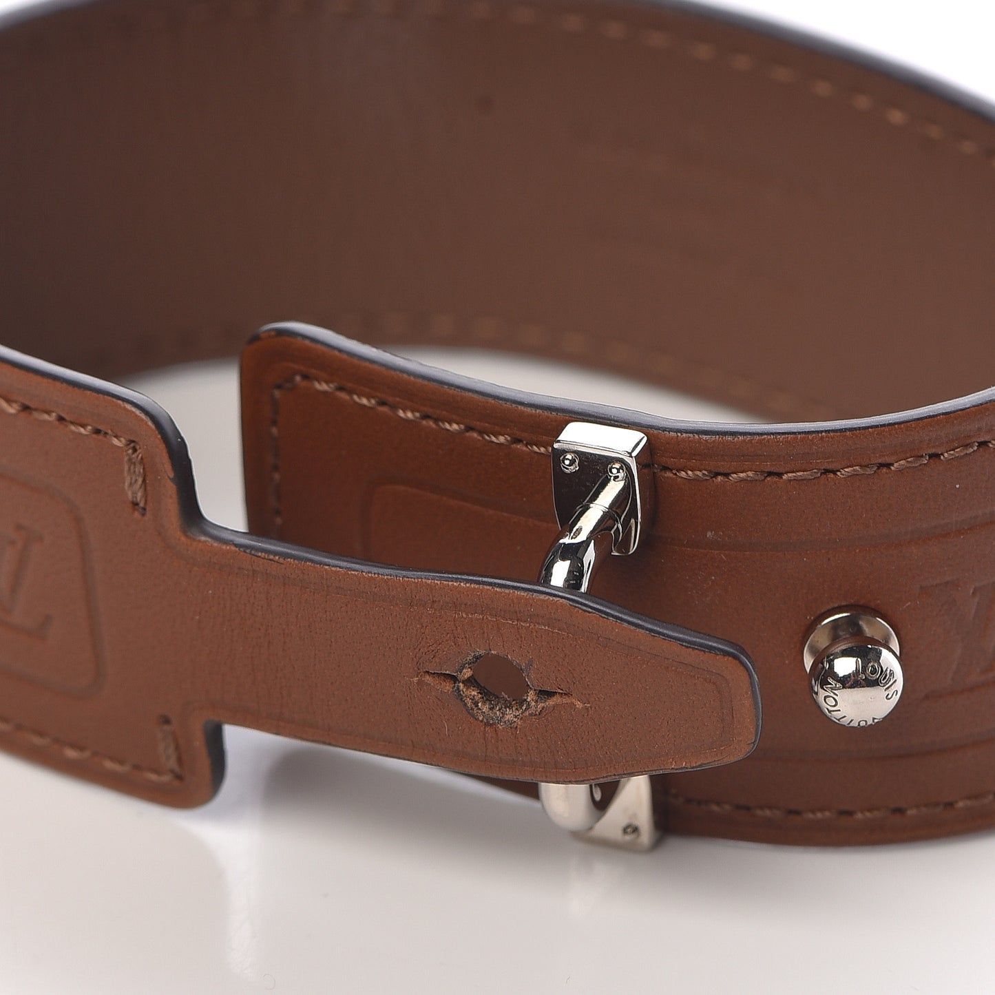 Calfskin Monogram Cuff
