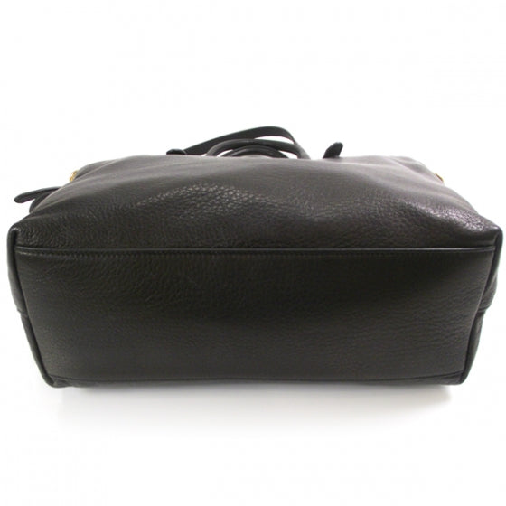 Vitello Daino Satchel Black