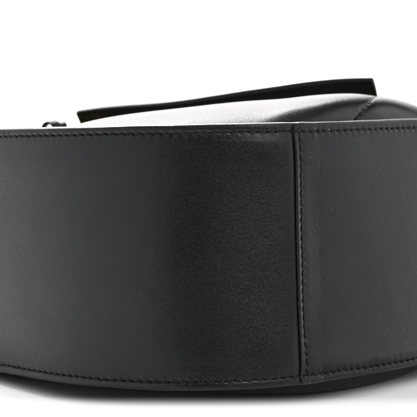 Calfskin Hammock Slice Bag Black