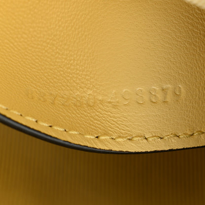 Gucci Lambskin Matelasse Small GG Marmont Shoulder Bag Yellow 7 of 12