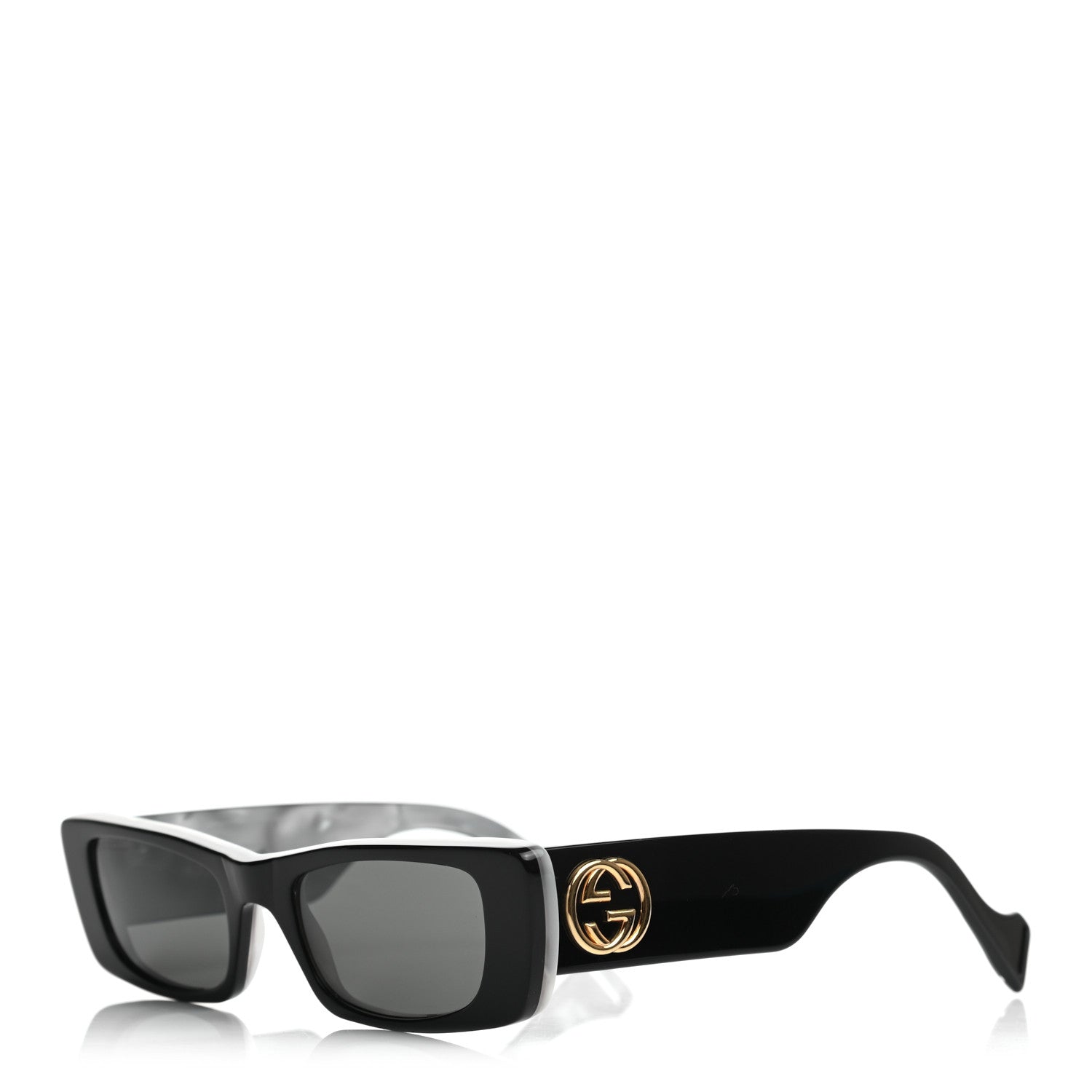 Gucci Acetate Rectangular Sunglasses GG0516S Black 1 of 7