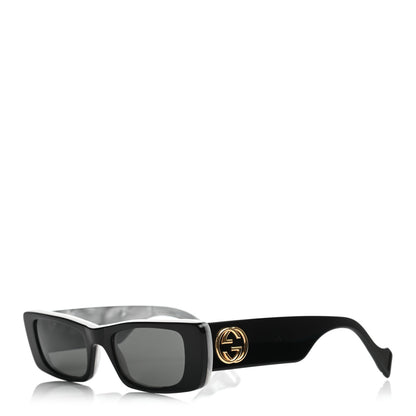 Gucci Acetate Rectangular Sunglasses GG0516S Black 1 of 7