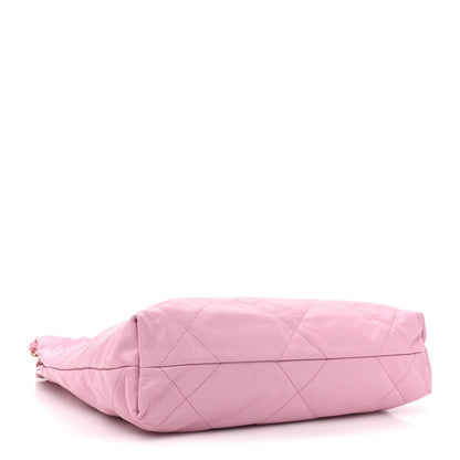 Chanel Shiny Calfskin Quilted Small Chanel 22 Pink 5 of 11
