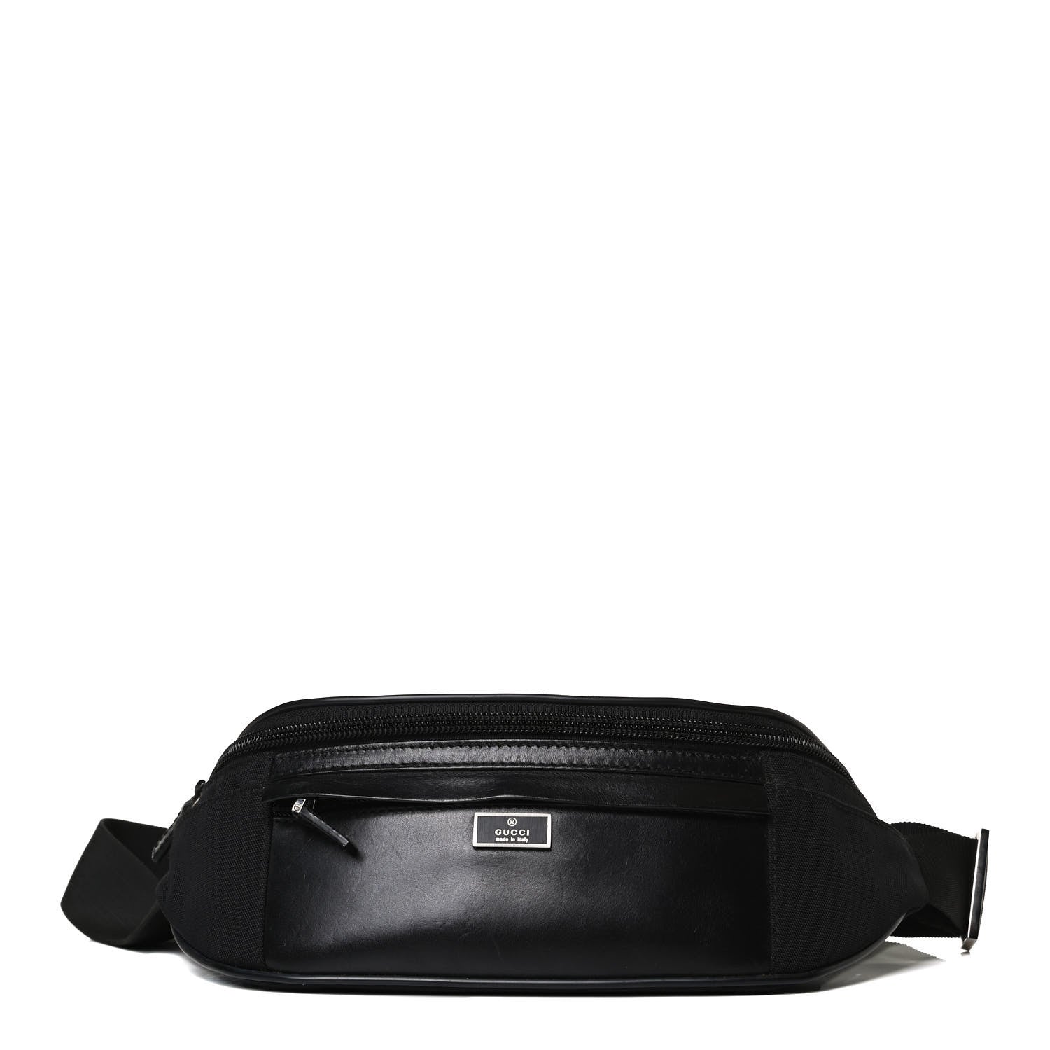Gucci Canvas Calfskin Belt Bag Black 1 of 11