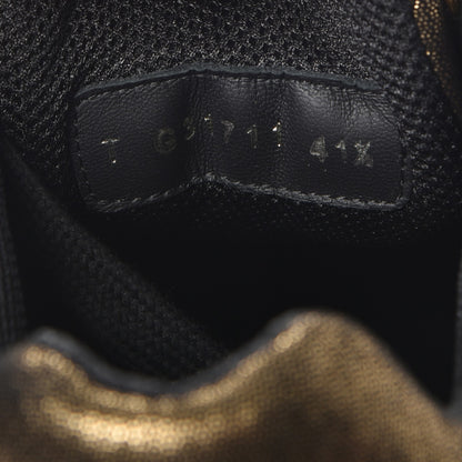 Chanel Fabric Calfskin CC Sneakers 41.5 Golden Brown 9 of 11