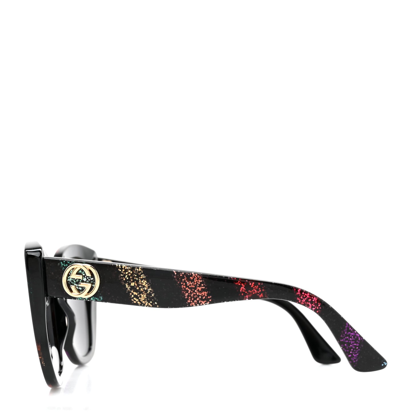 Acetate Glitter Sunglasses GG0327S Black