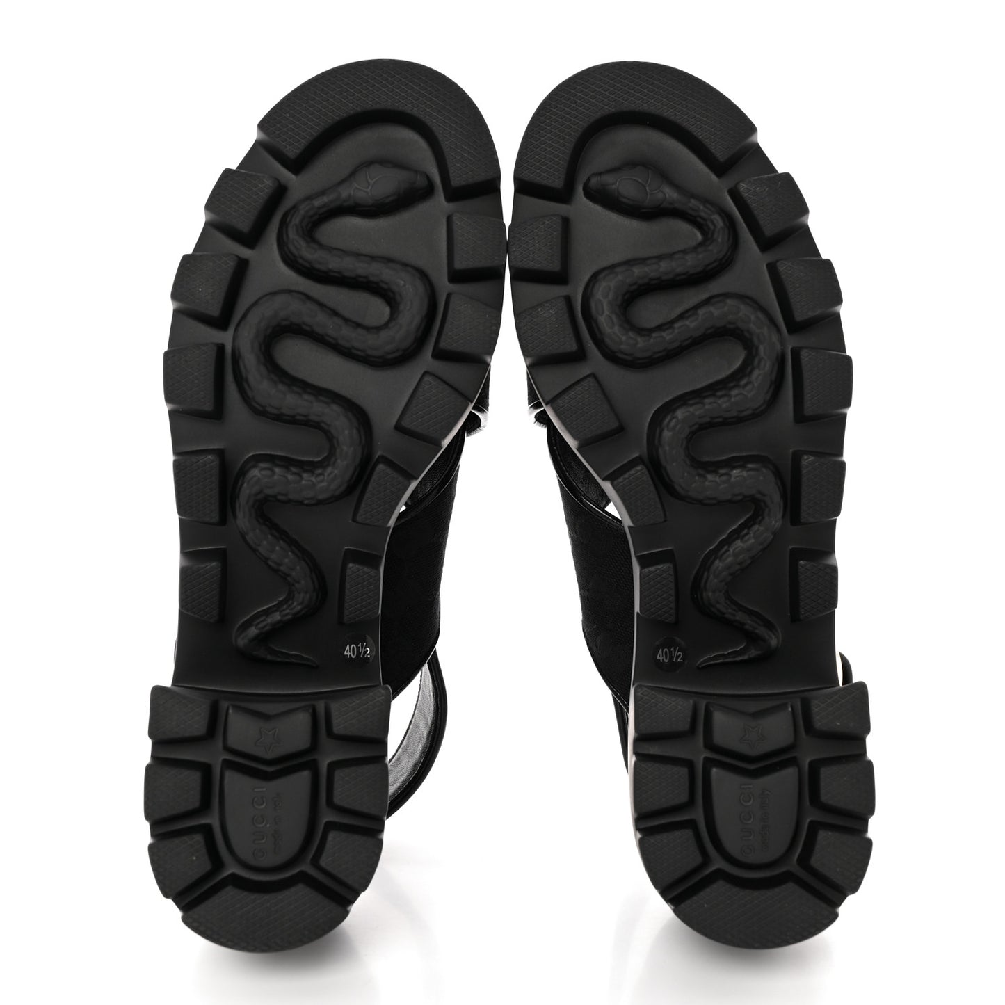 Monogram Granada Kid Trip 40/72mm Lug Sole Sandals 40.5 Black