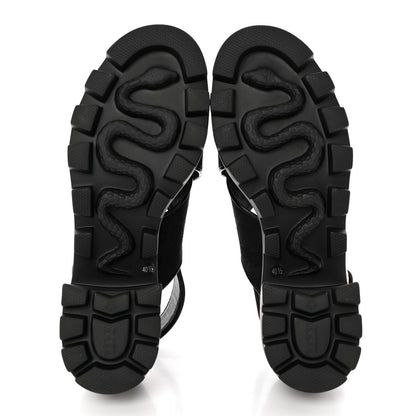 Gucci Monogram Granada Kid Trip 40/72mm Lug Sole Sandals 40.5 Black 5 of 9