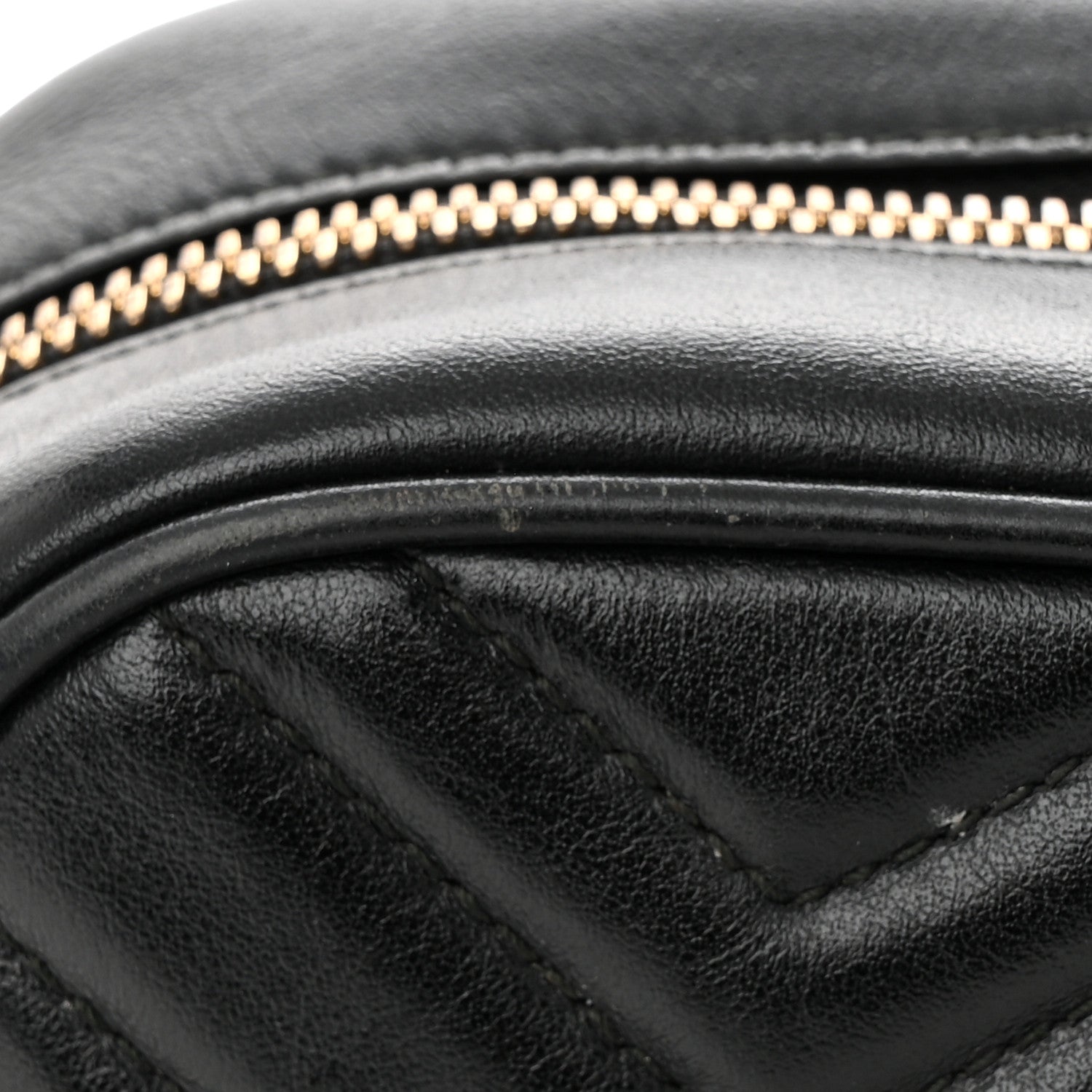 Gucci Calfskin Matelasse Small GG Marmont Chain Shoulder Bag Black 11 of 15