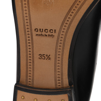 Gucci Calfskin Womens Jordaan Loafers 35.5 Black 8 of 11