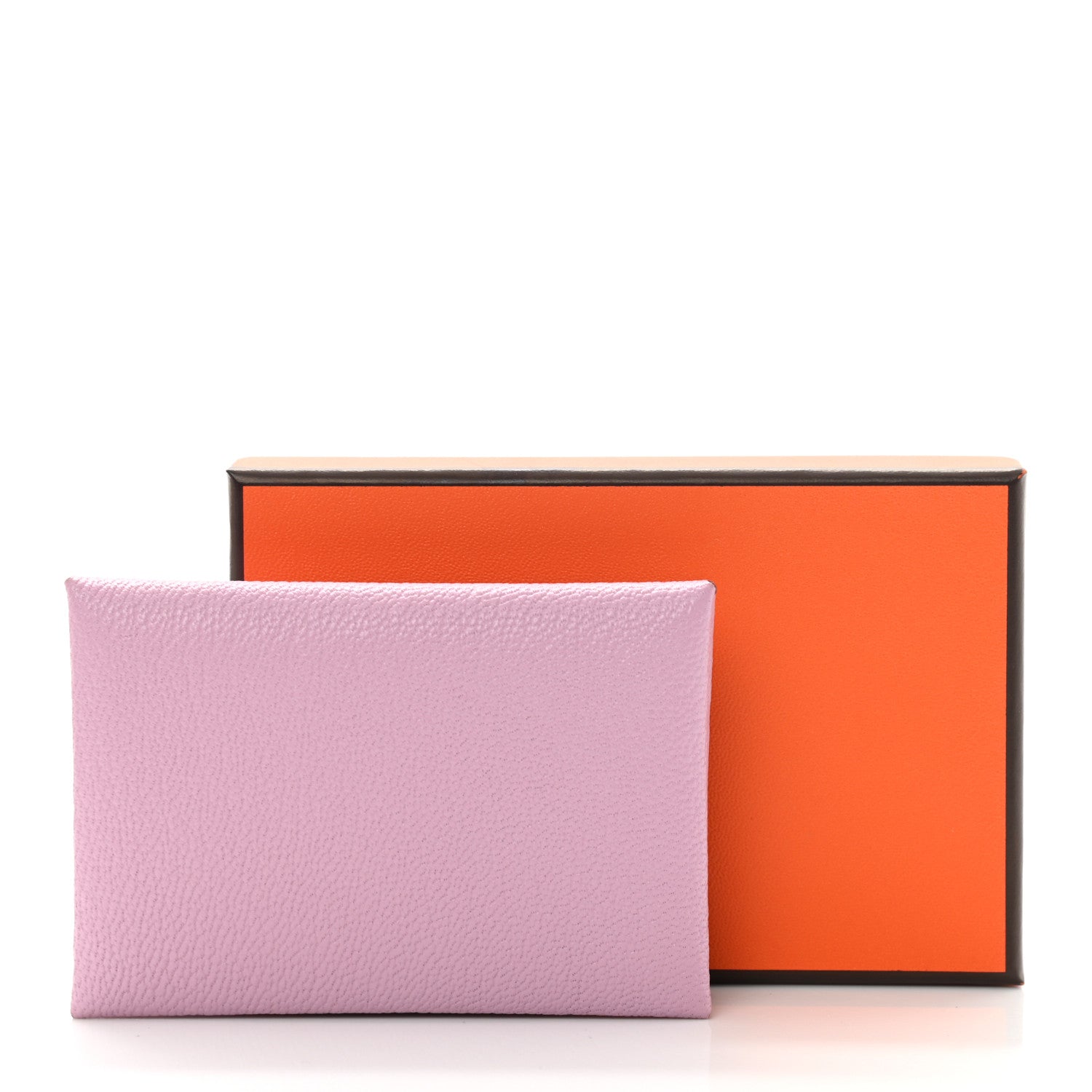 Hermes Chevre Mysore Calvi Duo Card Case Mauve Sylvestre 9 of 9