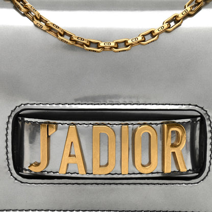 Christian Dior Metallic Calfskin J'Adior Chain Flap Bag Silver 5 of 9