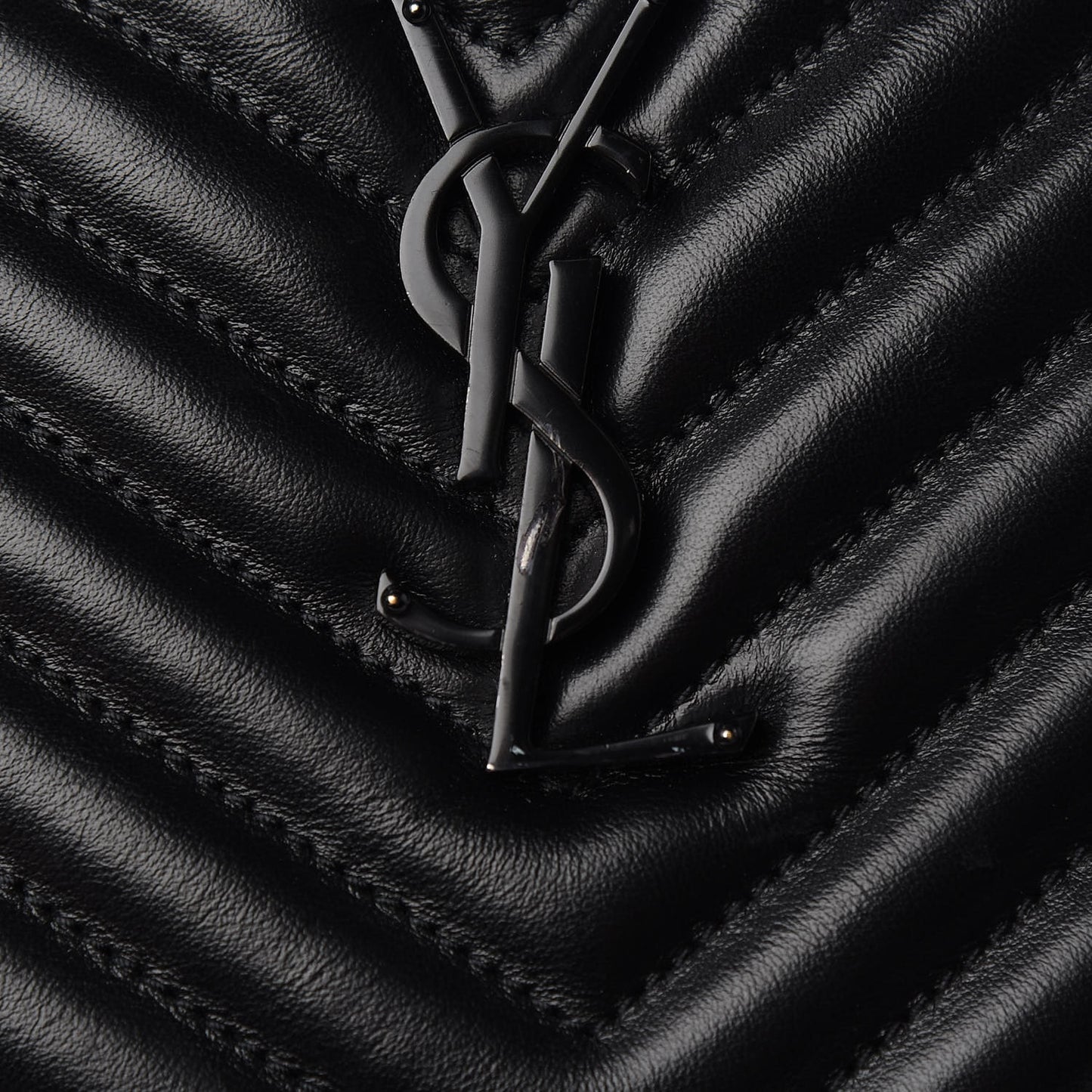 Calfskin Matelasse Monogram Lou Camera Bag Black