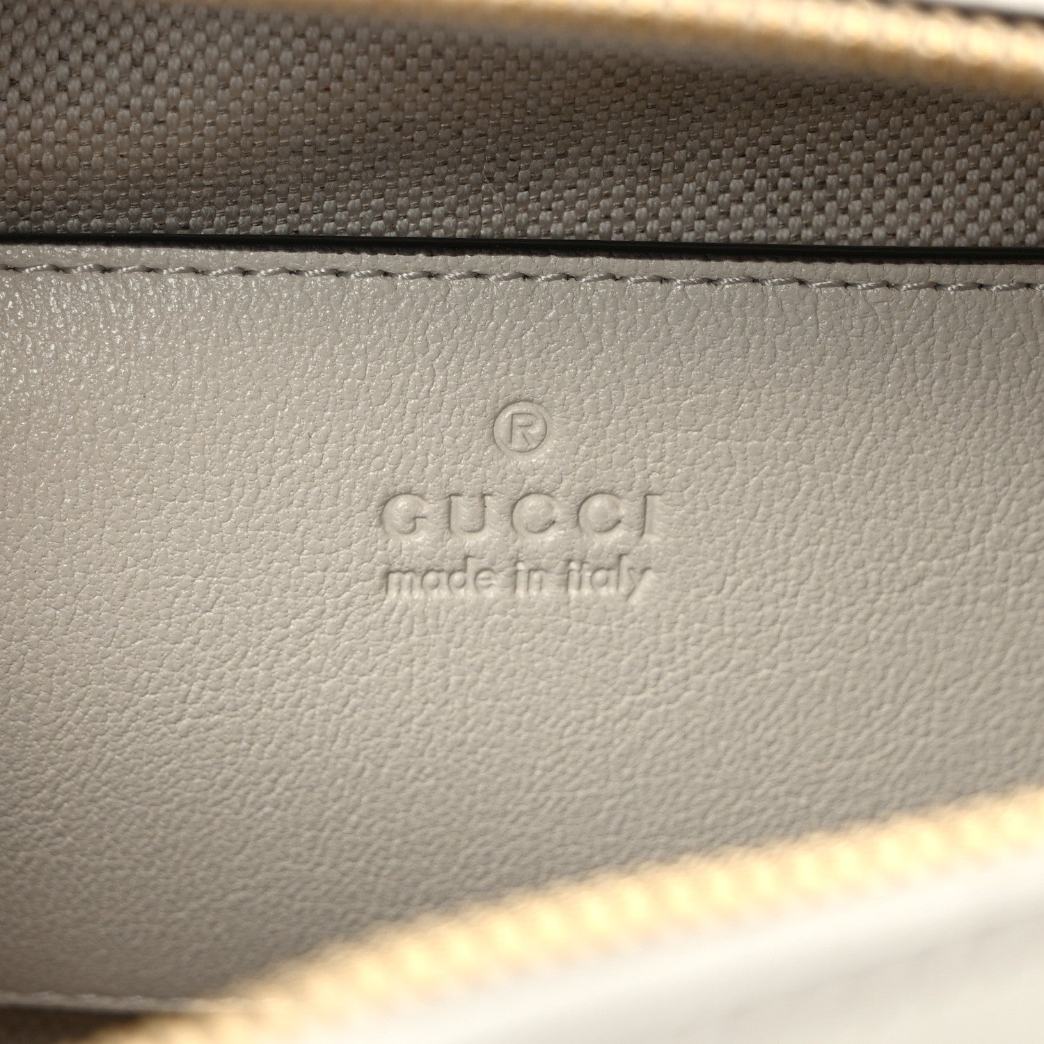 Gucci Sakai Be Green Calfskin Diagonal Stitched Blondie Top Handle Bag Mystic White 6 of 8