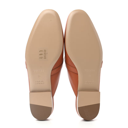 Hermes Goatskin Oz Mules 38 Marron Glaise 5 of 12