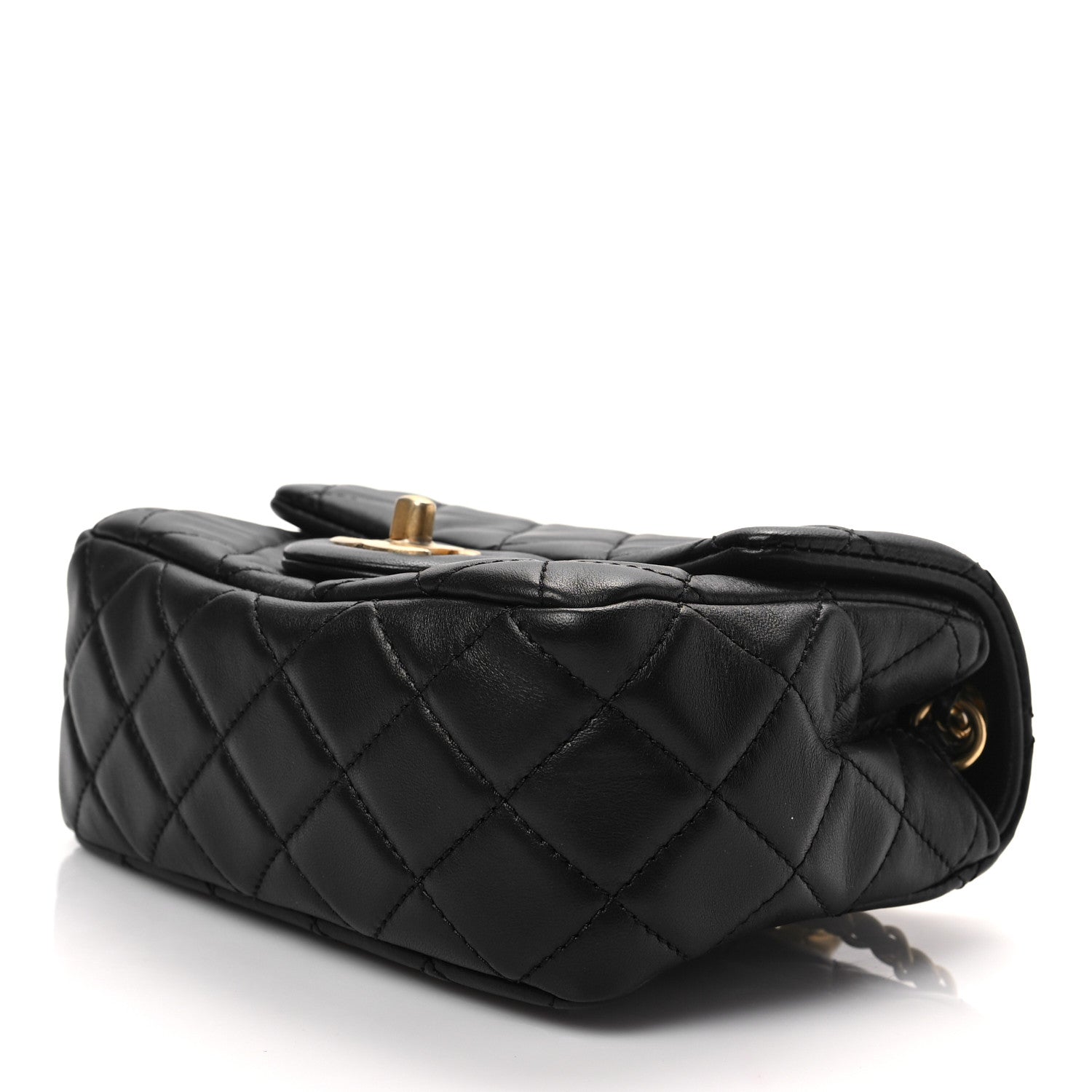Chanel Lambskin Quilted Mini Pearl Crush Flap Black 8 of 8