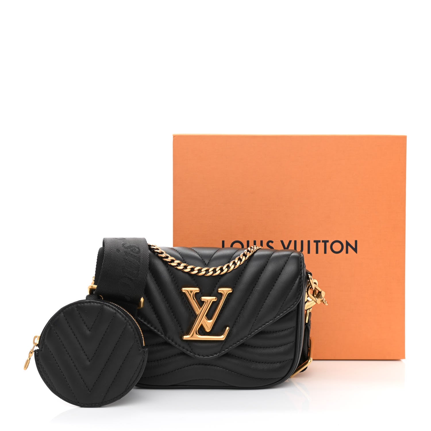 Louis Vuitton Calfskin New Wave Multi Pochette Black 13 of 13