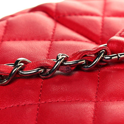 Chanel Lambskin Quilted Large Urban Spirit Backpack Red 11 of 15