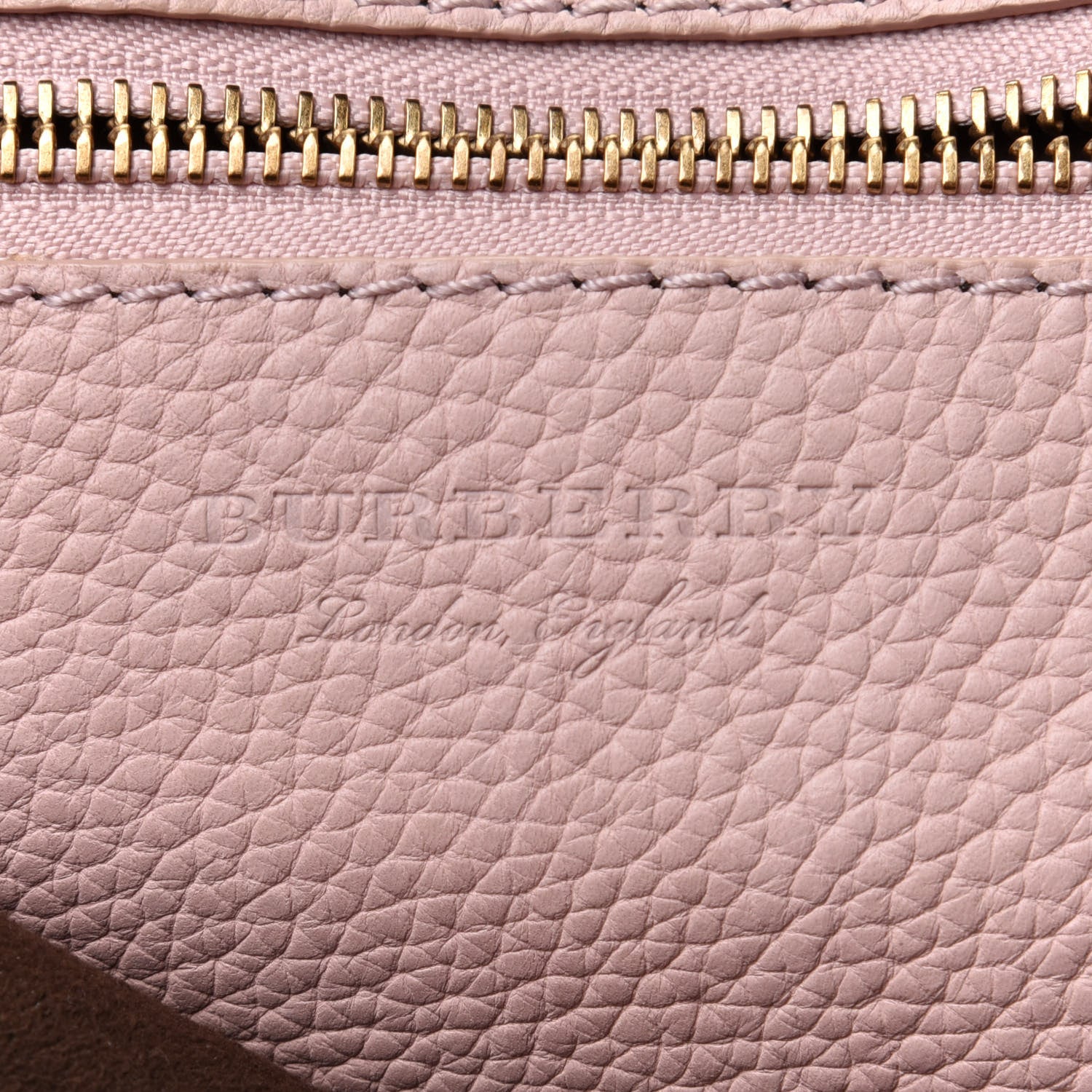 Burberry Signature Grain Small Burleigh Crossbody Bag Pale Ash Rose 5 of 11