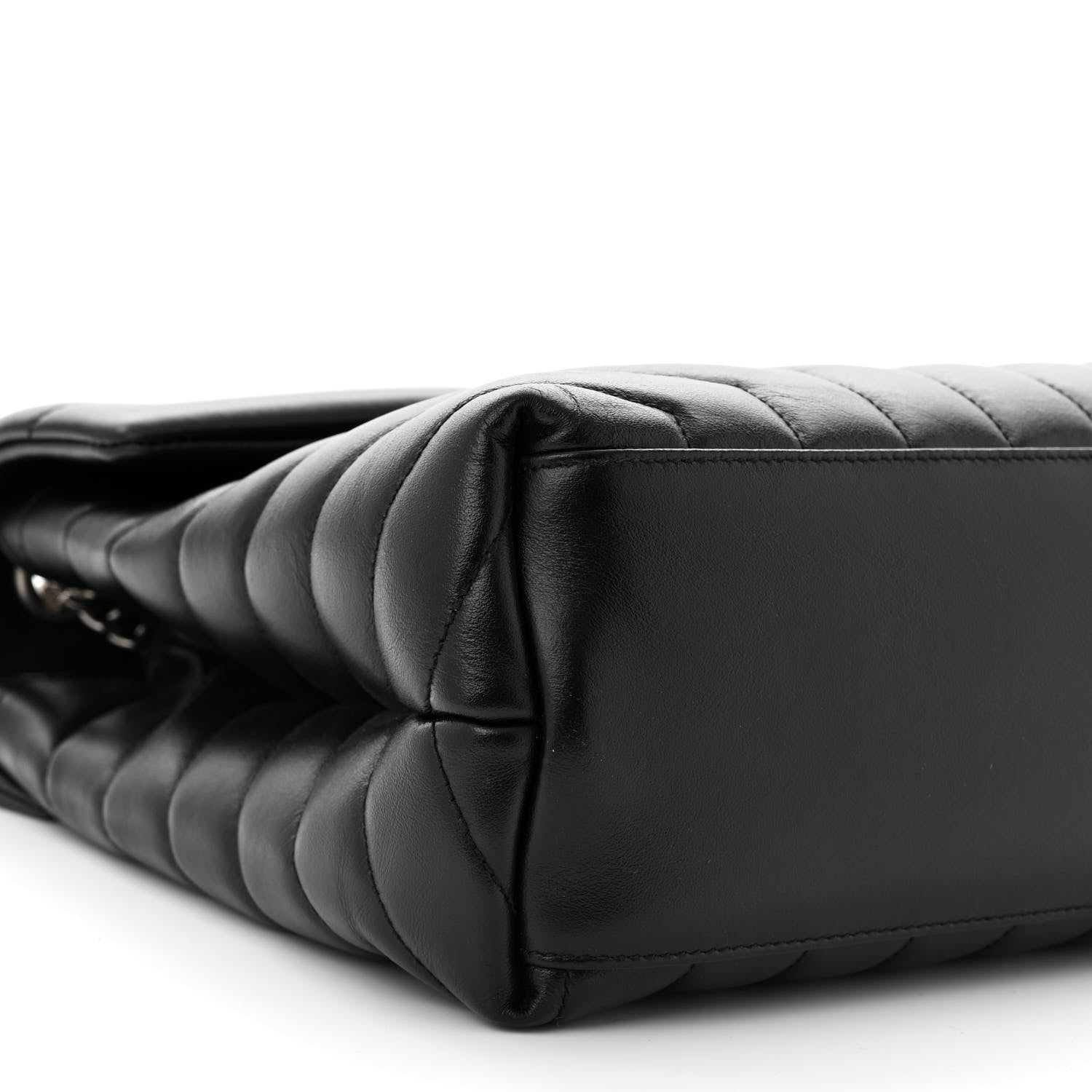 Saint Laurent Calfskin Y Quilted Monogram Medium Loulou Chain Satchel Black 9 of 10