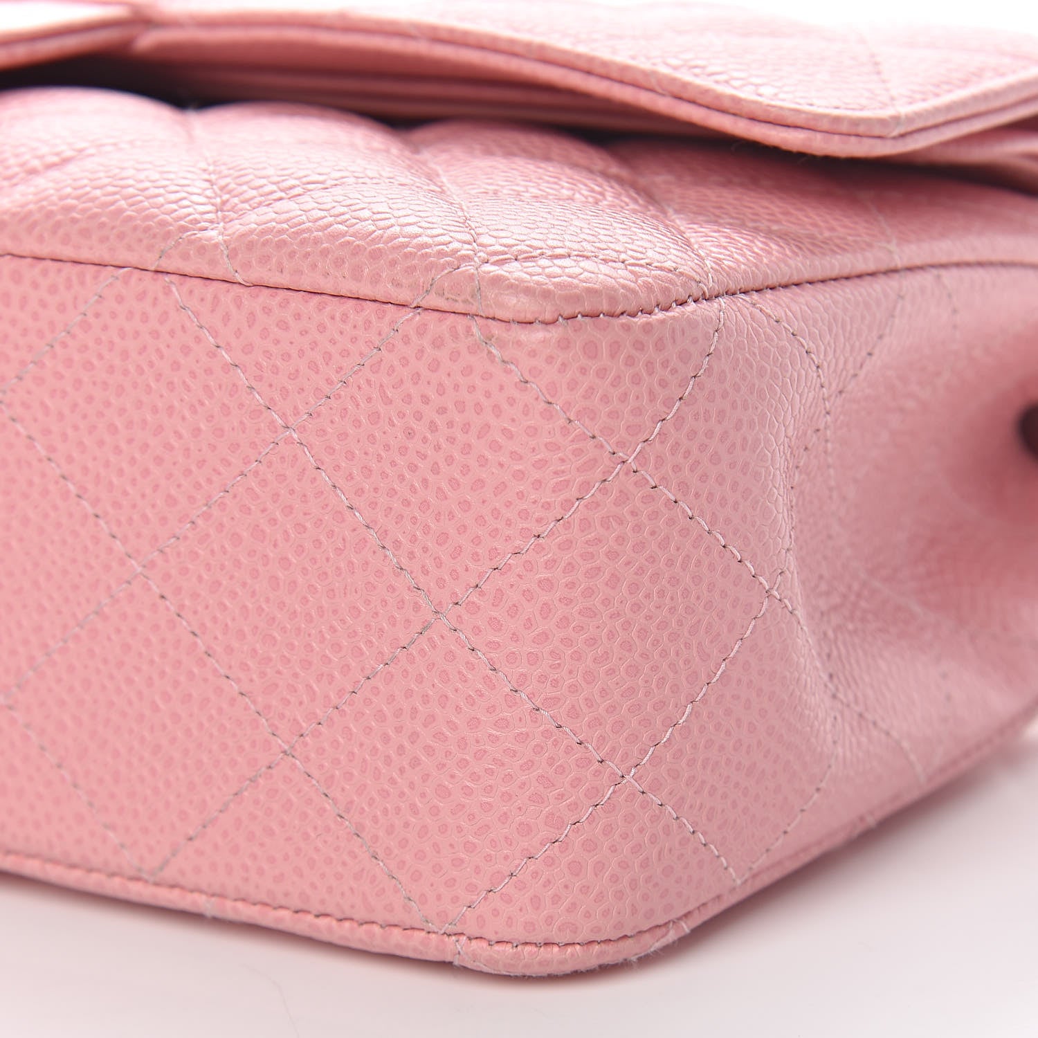 Chanel Caviar Quilted Medium Double Flap Pink 11 of 11