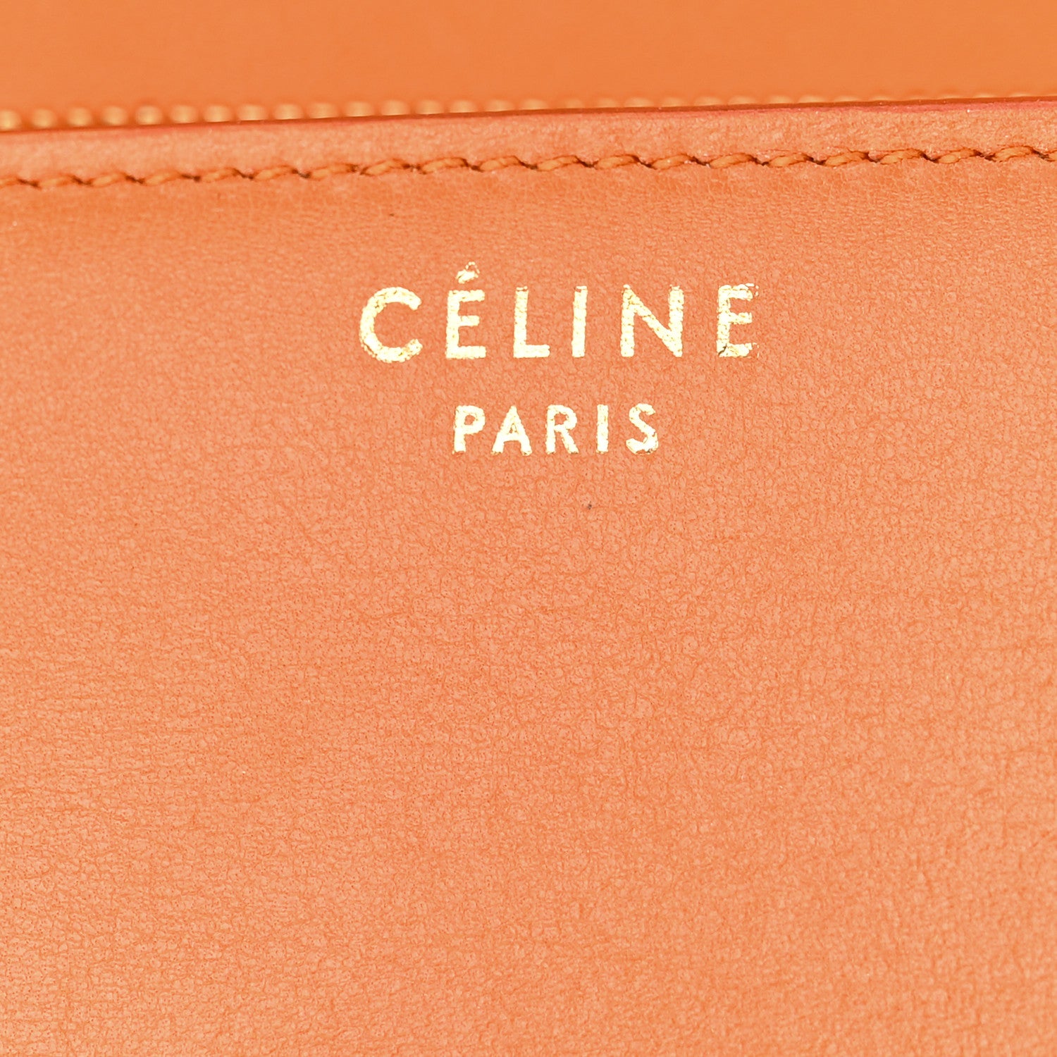 Celine Box Calfskin Medium Classic Box Flap Bag Orange 7 of 12