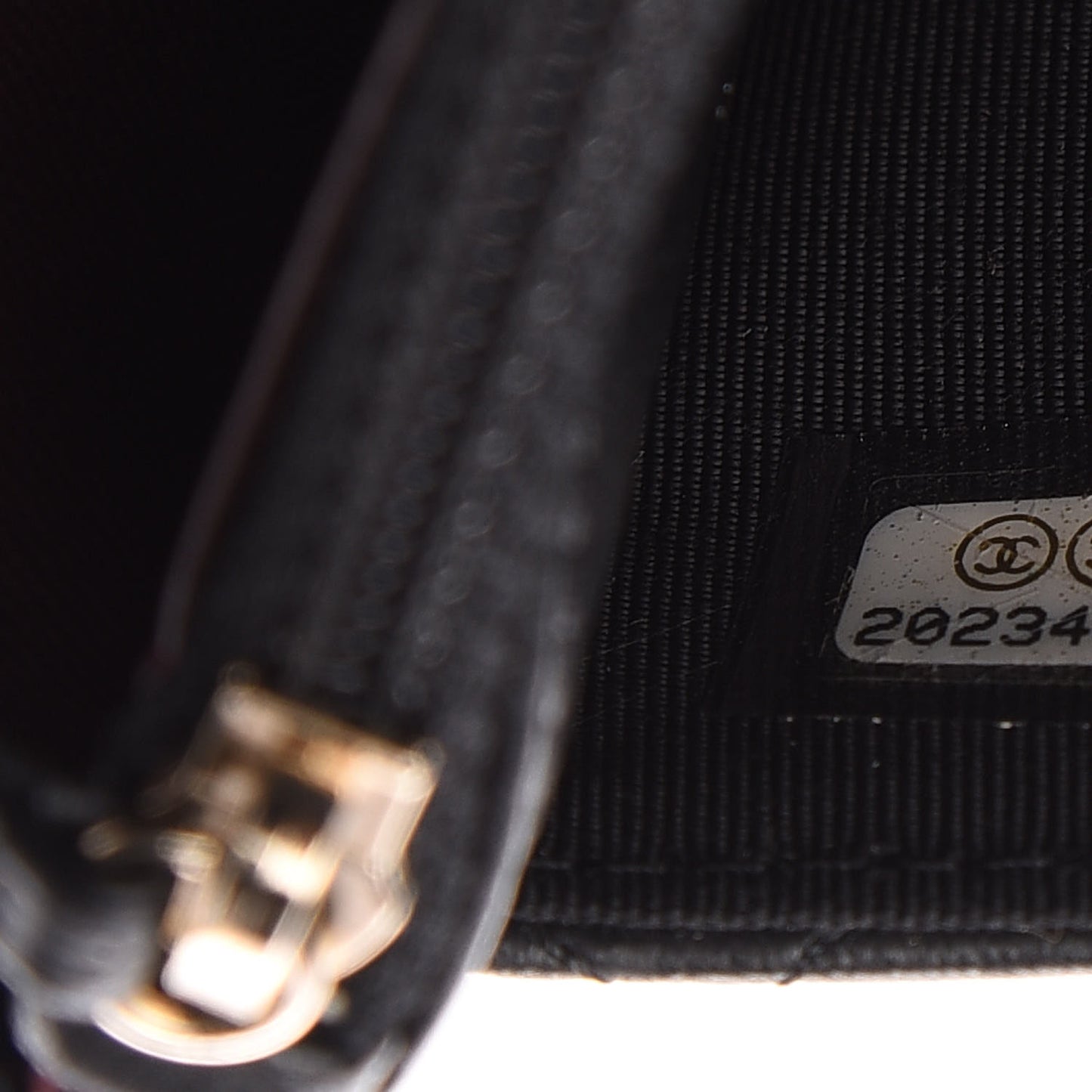 Lambskin Quilted Wallet On Chain WOC Black