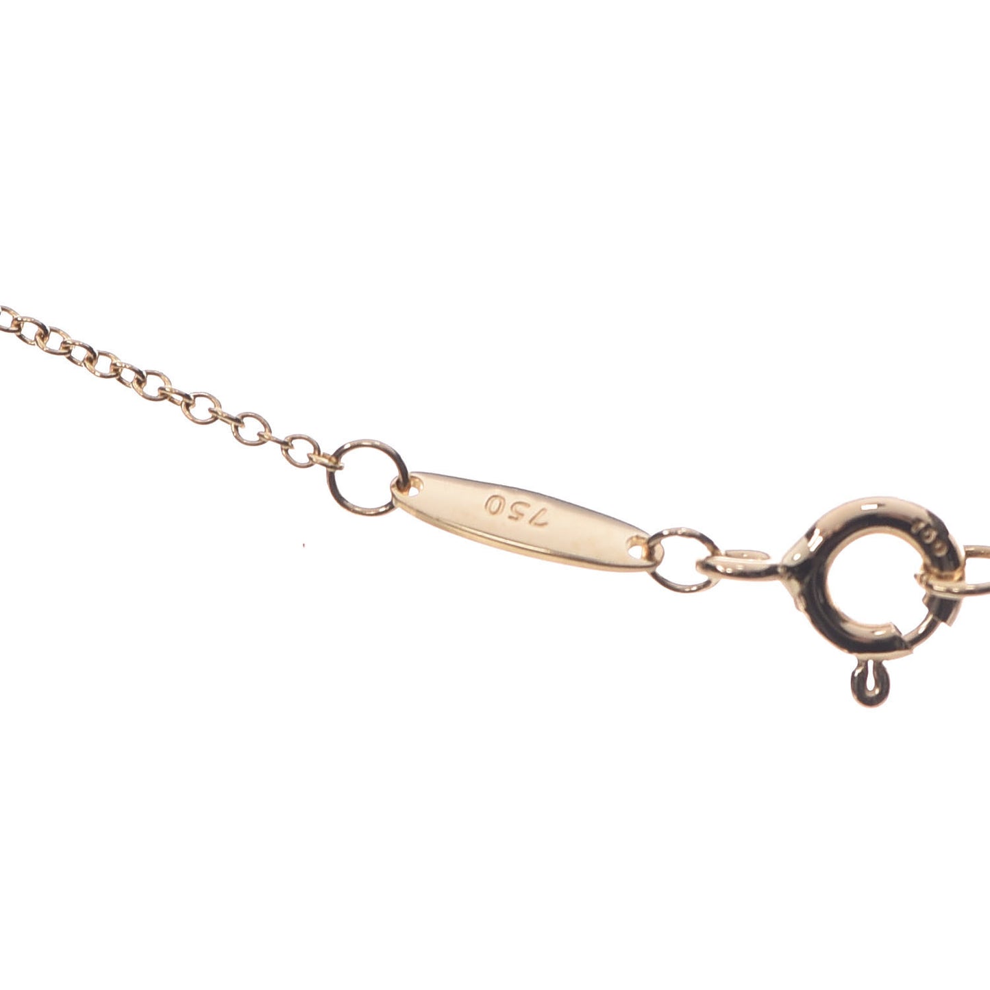 18K Yellow Gold Diamond .21ct Elsa Peretti Diamonds by the Yard Pendant Necklace
