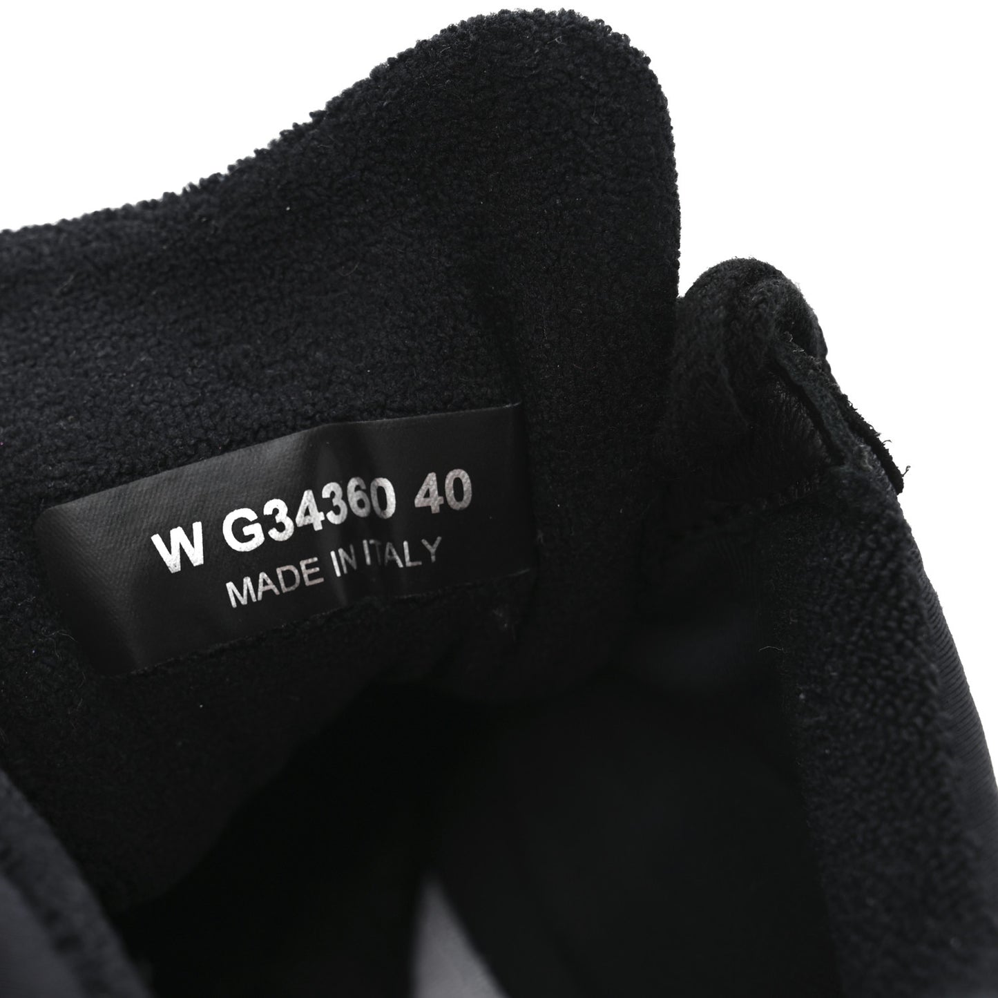 Fabric Calfskin Suede CC Sneakers 40 Black