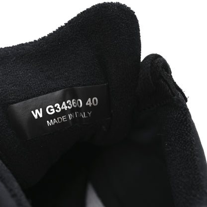 Chanel Fabric Calfskin Suede CC Sneakers 40 Black 8 of 10