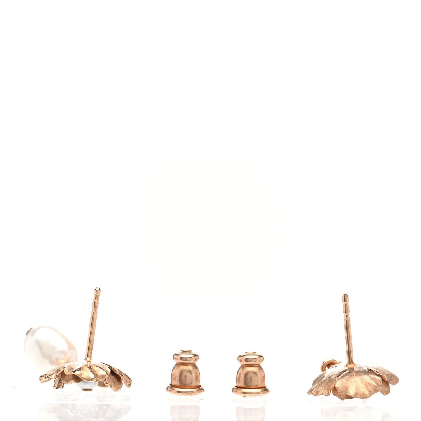 Pearl Millefiori Drop Earrings Gold