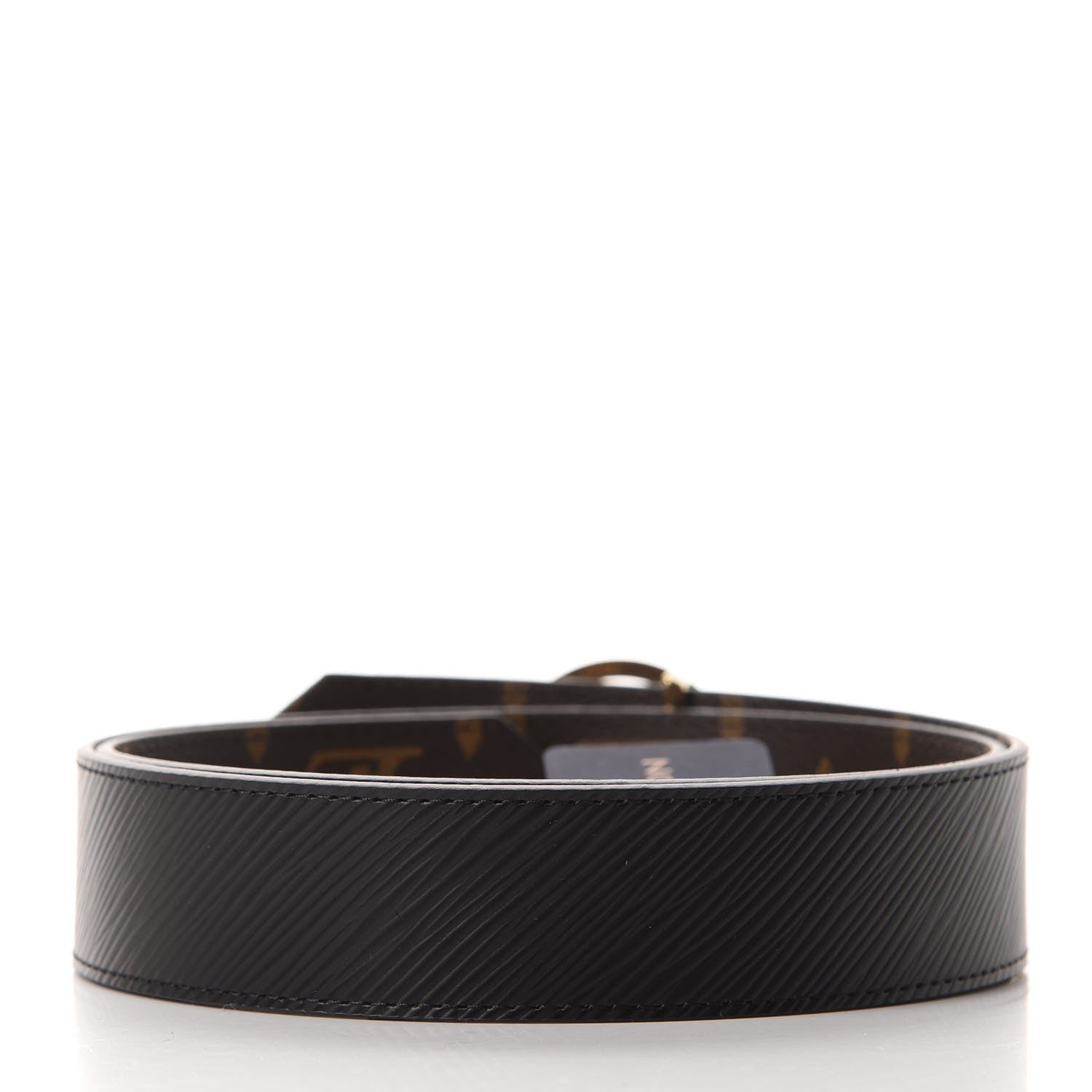 Louis Vuitton Monogram Epi 35mm LV Circle Reversible Belt 80 32 Black 4 of 5