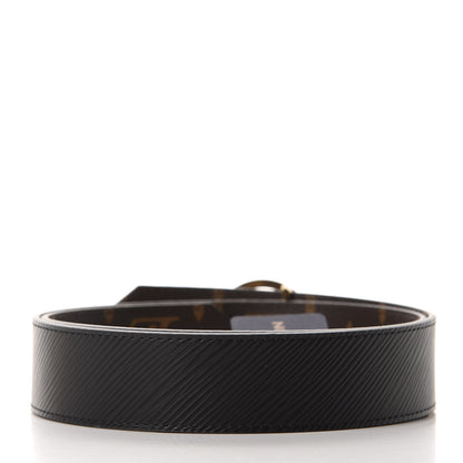 Louis Vuitton Monogram Epi 35mm LV Circle Reversible Belt 80 32 Black 4 of 5