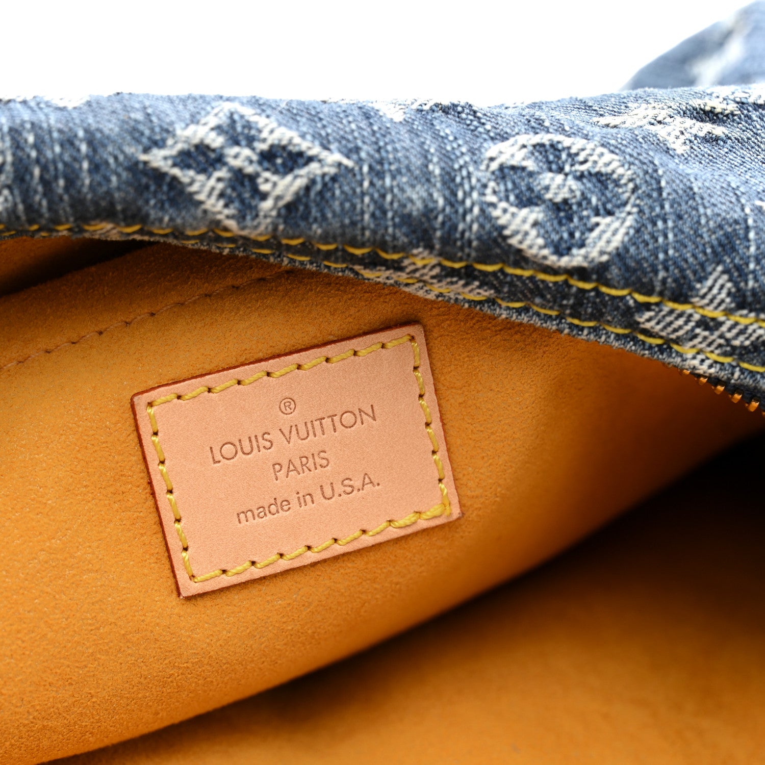 Louis Vuitton Monogram Denim Baggy PM Blue 6 of 11