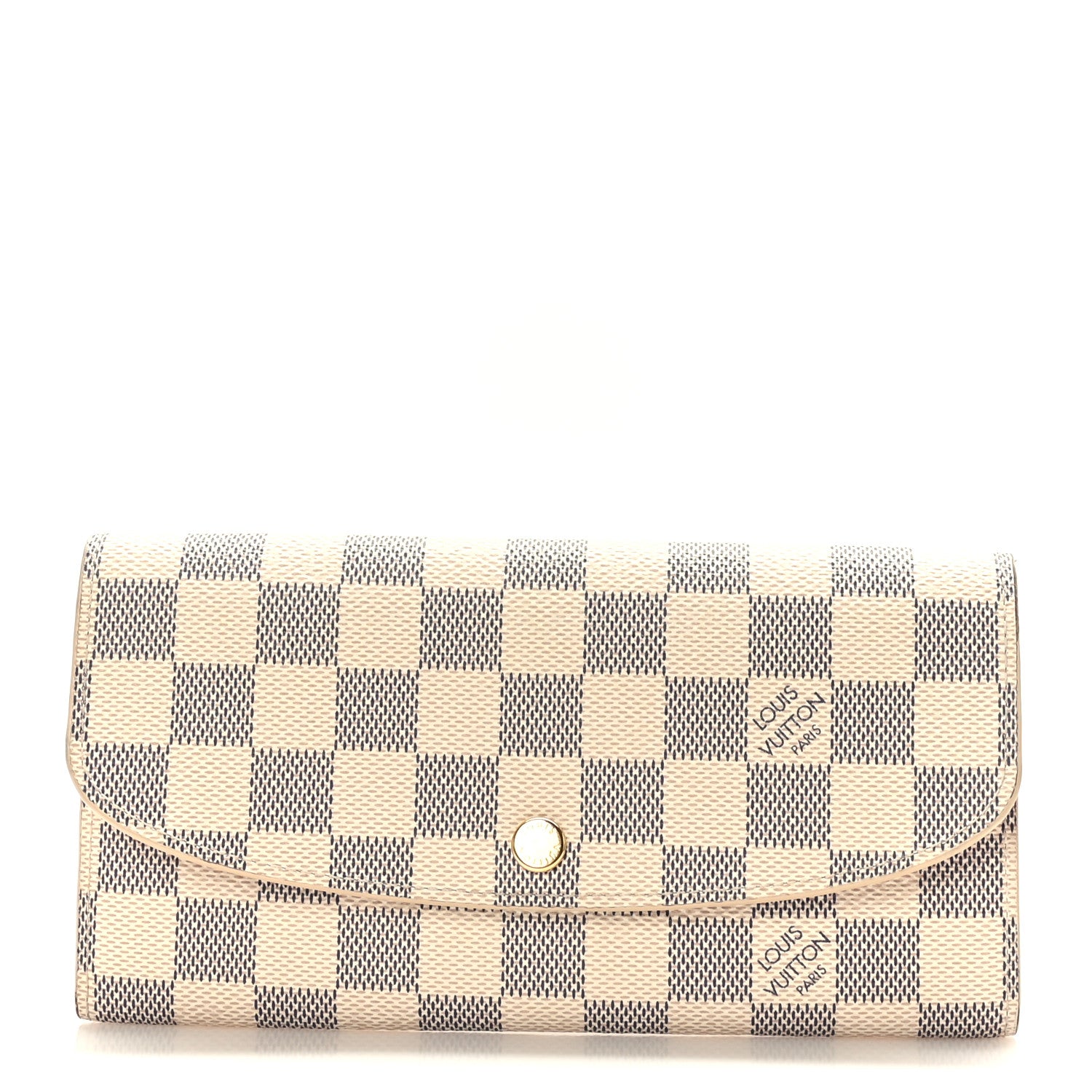Louis Vuitton Damier Azur Emilie Wallet Rose Ballerine 1 of 7