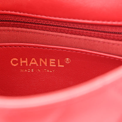 Chanel Calfskin Quilted Mini Charms Flap Red 7 of 13
