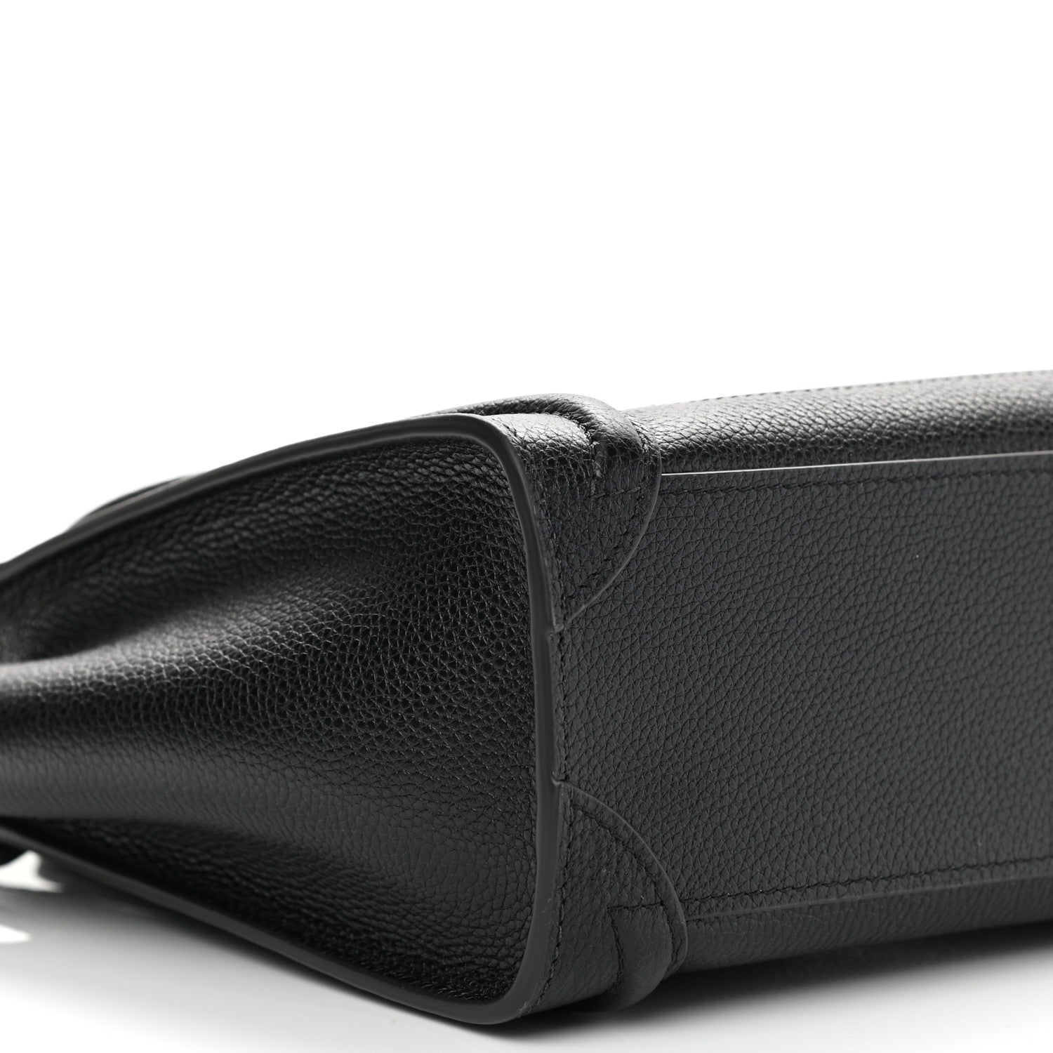 Celine Drummed Calfskin Nano Luggage Black 8 of 9