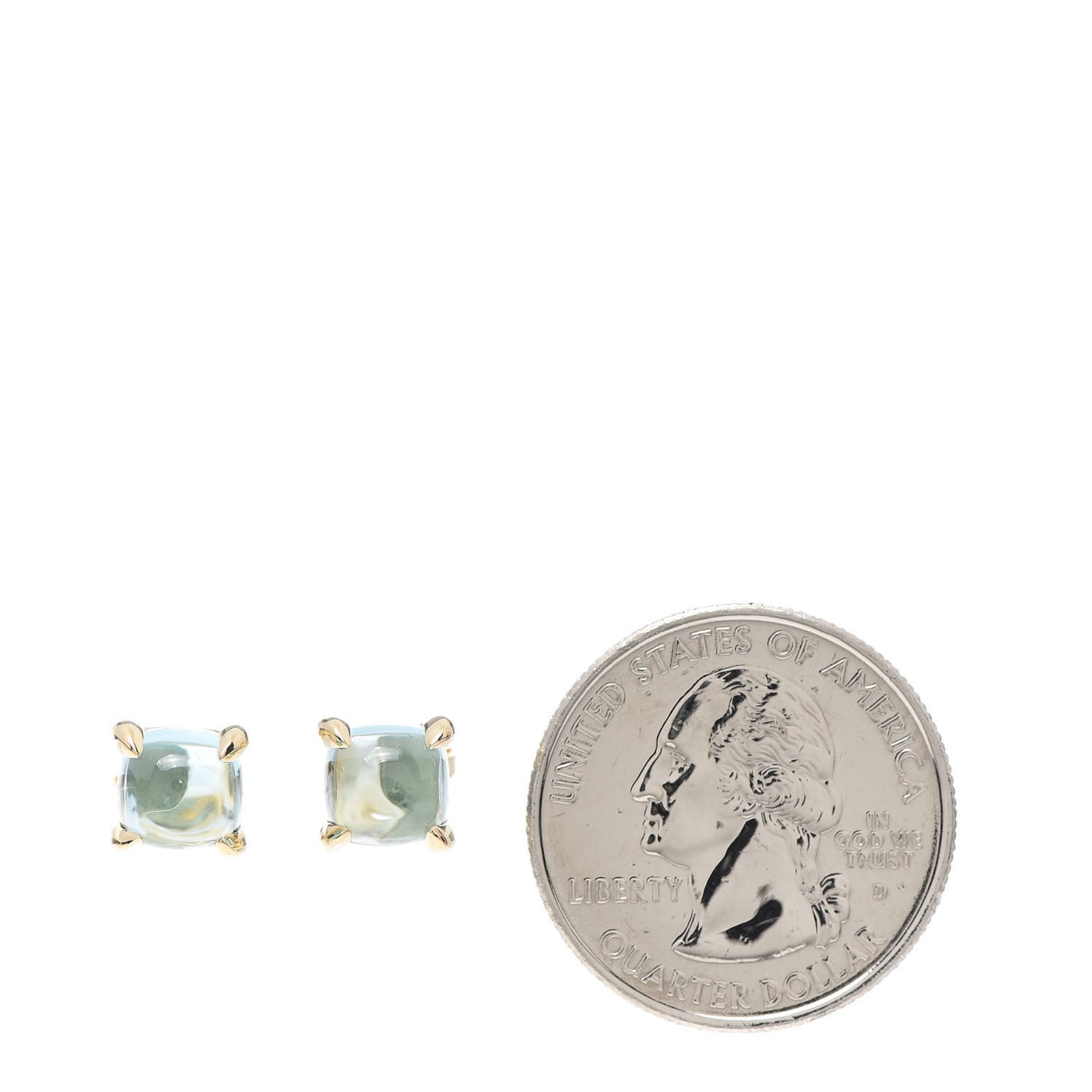 18K Yellow Gold Blue Topaz Paloma Picasso Sugar Stacks Earrings