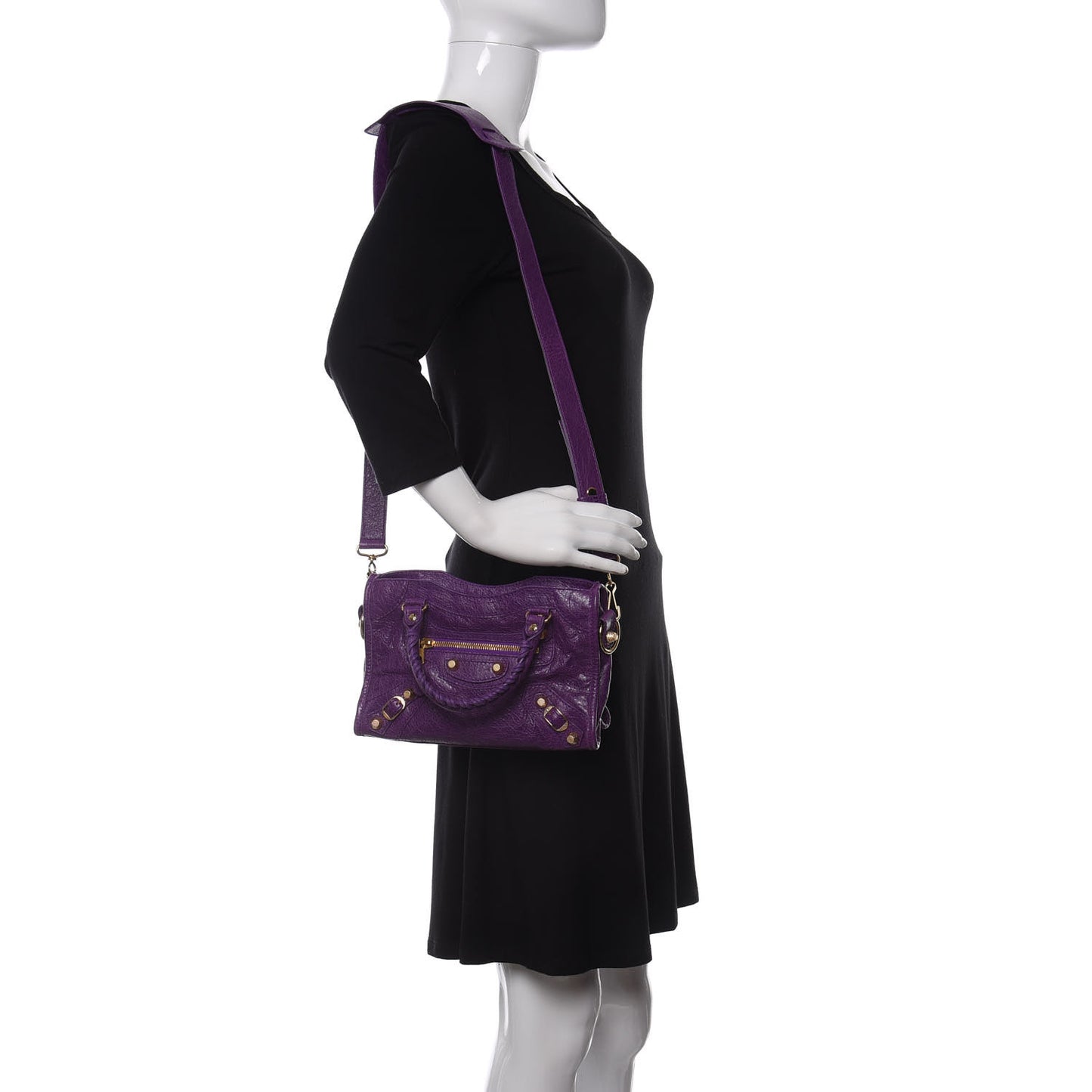 Agneau Giant 12 Gold Hardware Mini City Ultraviolet