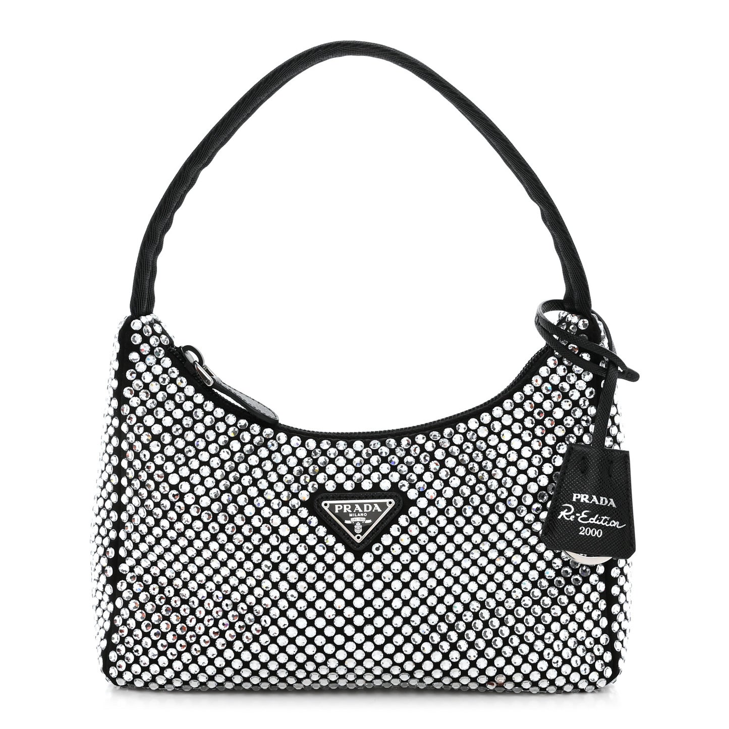 Satin Crystal Mini Re-Edition 2000 Bag Cristal