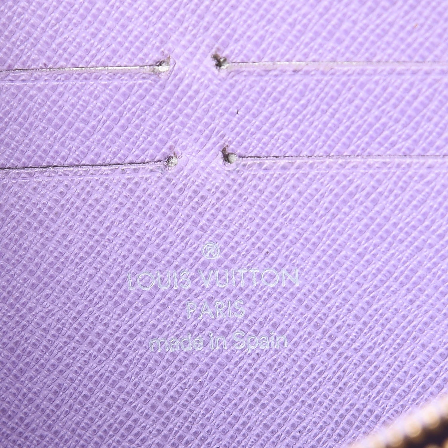 Louis Vuitton Monogram Multicolor Zippy Wallet Black Violet 6 of 10