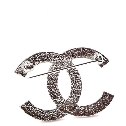 Chanel Strass Crystal CC Brooch Light Grey 3 of 5