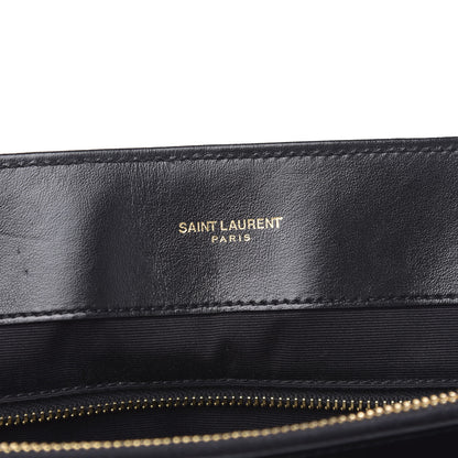 Saint Laurent Calfskin Y Quilted Monogram Large Loulou Chain Satchel Black 7 of 11