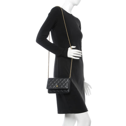 Chanel Caviar Quilted Wallet On Chain WOC Black 2 of 9