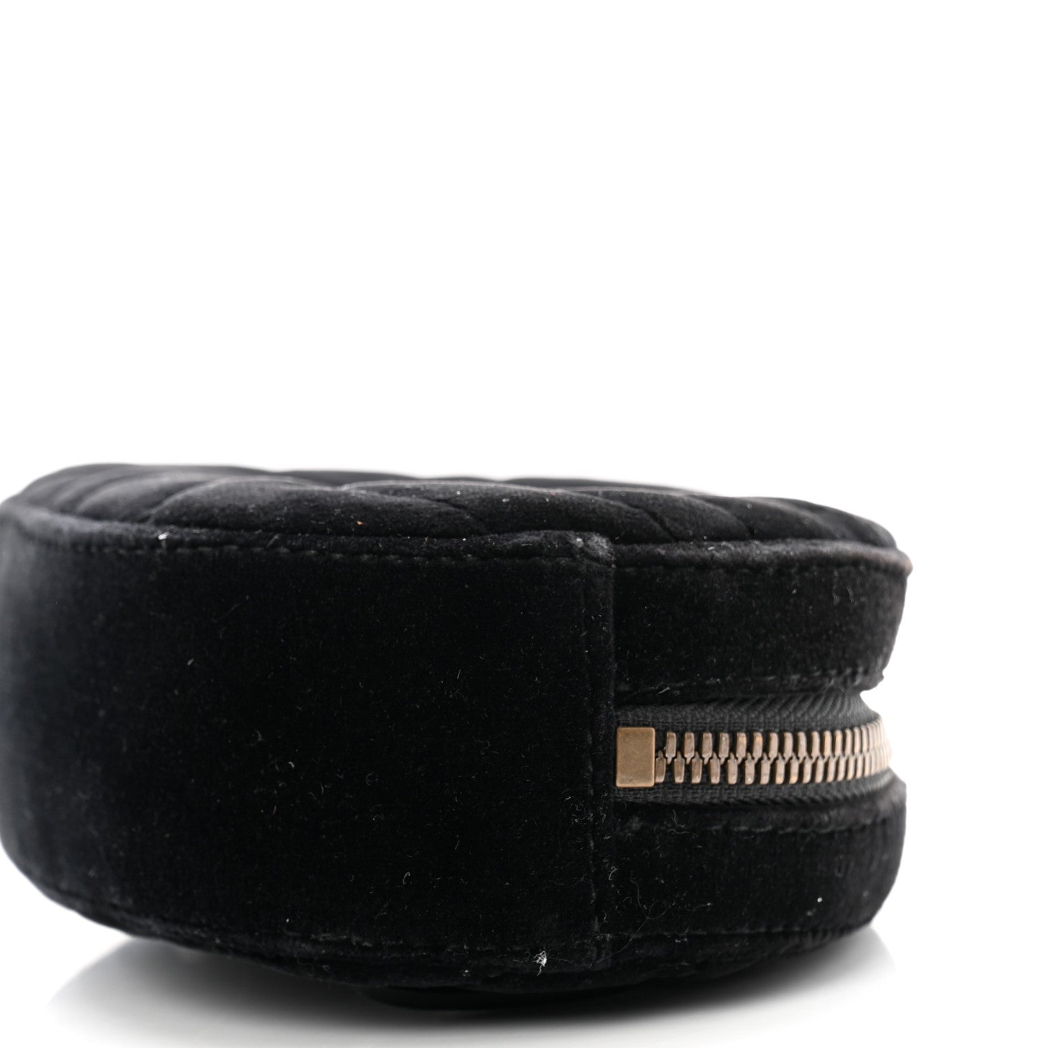 Gucci Velvet Matelasse GG Marmont Belt Bag 95 38 Black 11 of 15